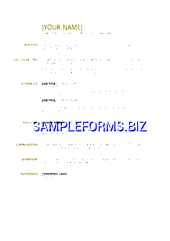 Basic Resume Template 1 docx pdf free